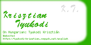 krisztian tyukodi business card