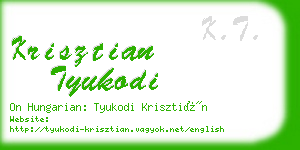 krisztian tyukodi business card